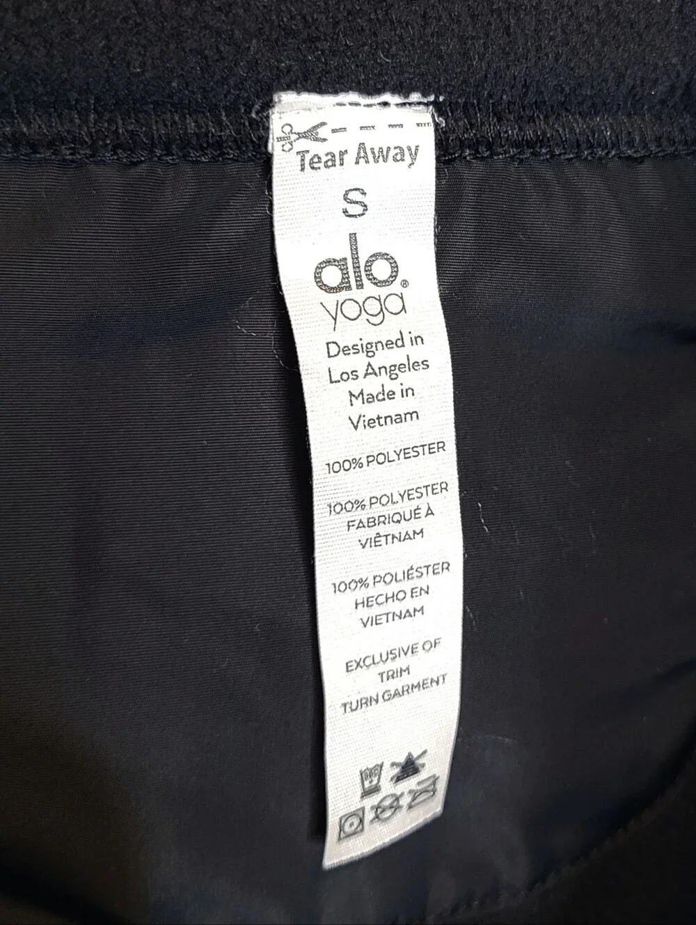 Alo Blackcomb 1/2 Zip Fleece Pullover S Black